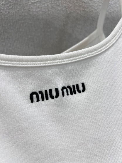 Miu 25ss Embroidered Camisole