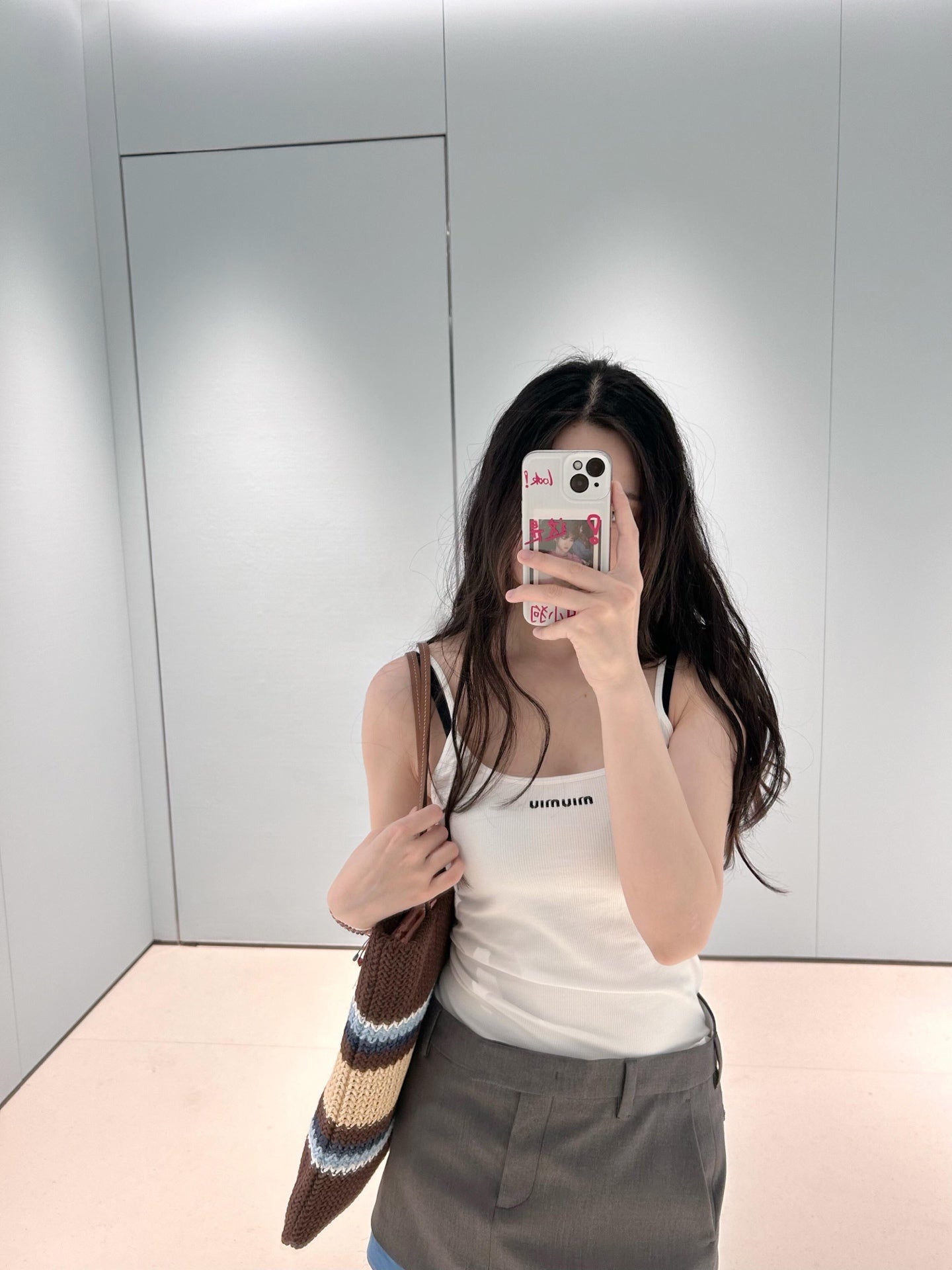 Miu 25ss Embroidered Camisole