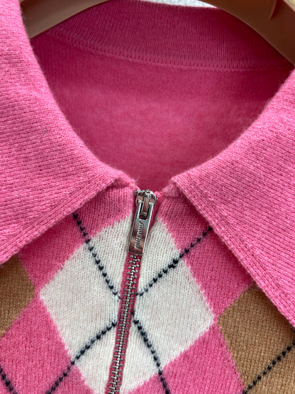 Miu 25fw Polo Collar Sweater
