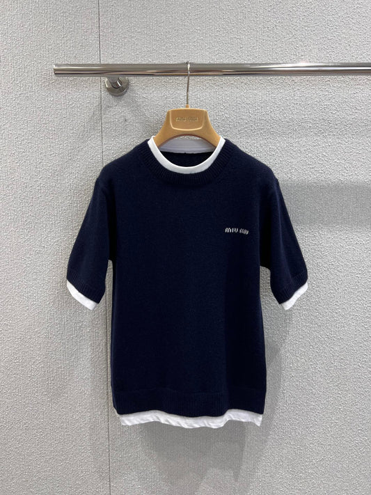 Miu 25fw Short Sleeve Sweater