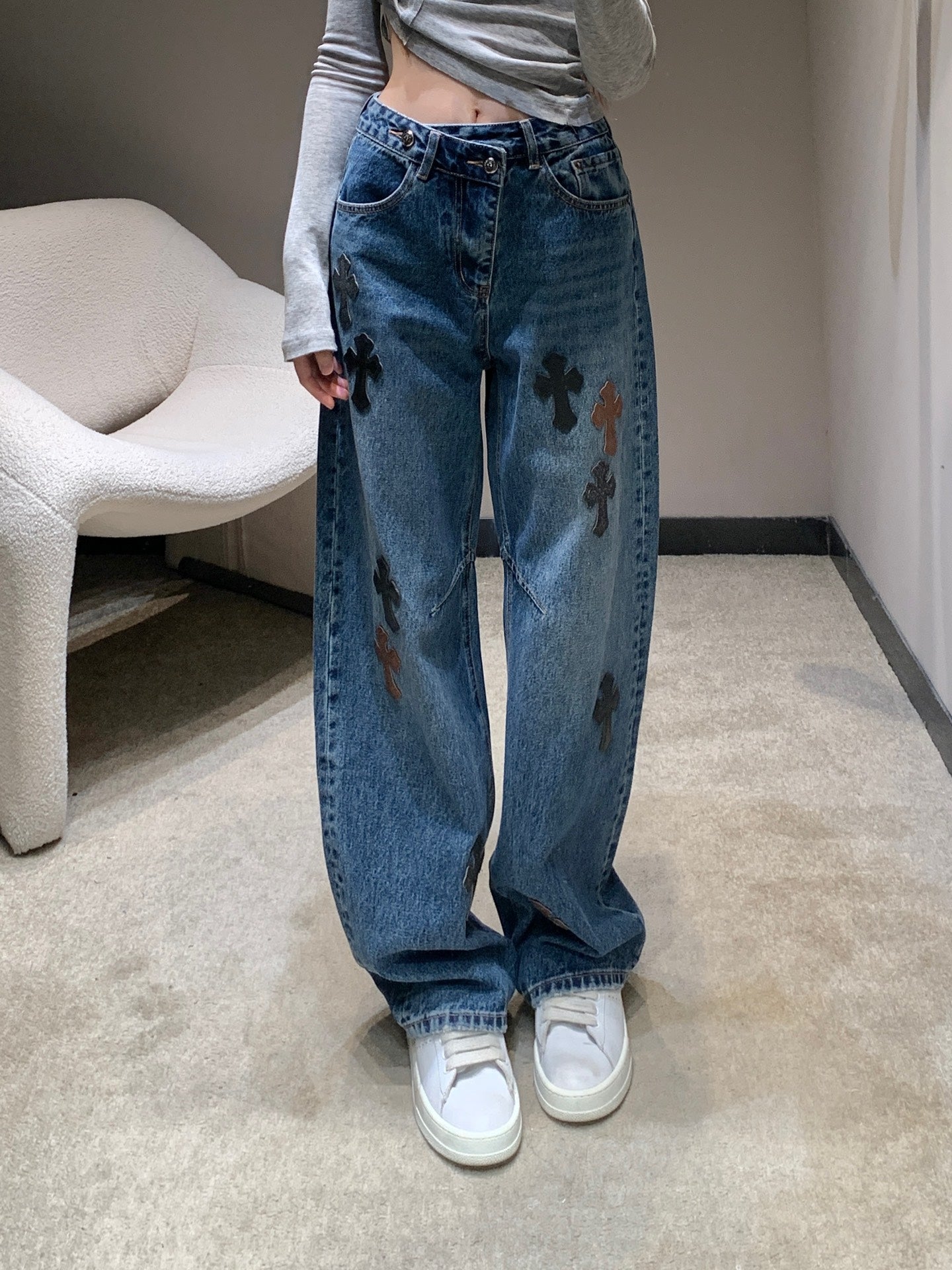 Chor 25fw washed jeans