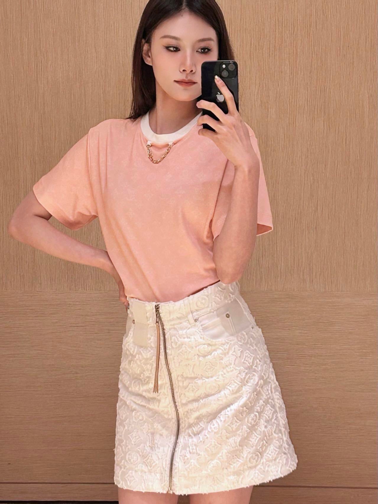 1ou 25ss jacquard skirt