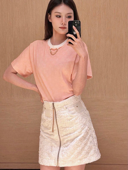 1ou 25ss jacquard skirt