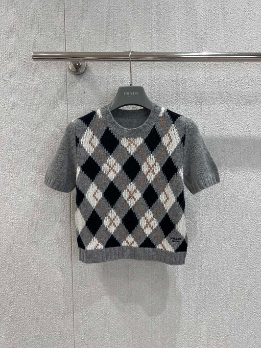 Pra 25fw jacquard sweater
