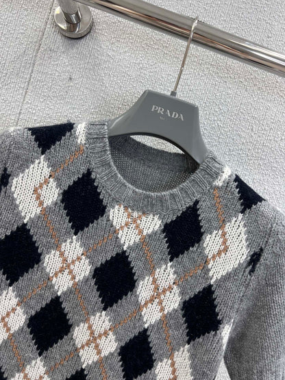Pra 25fw jacquard sweater