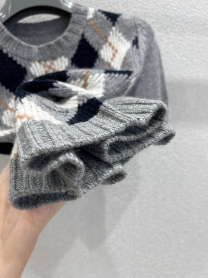 Pra 25fw jacquard sweater