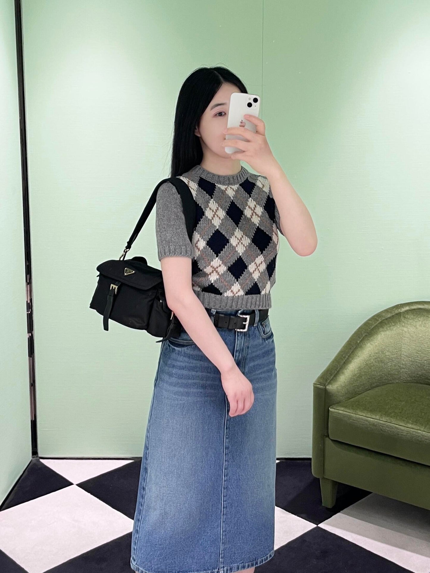 Pra 25fw jacquard sweater