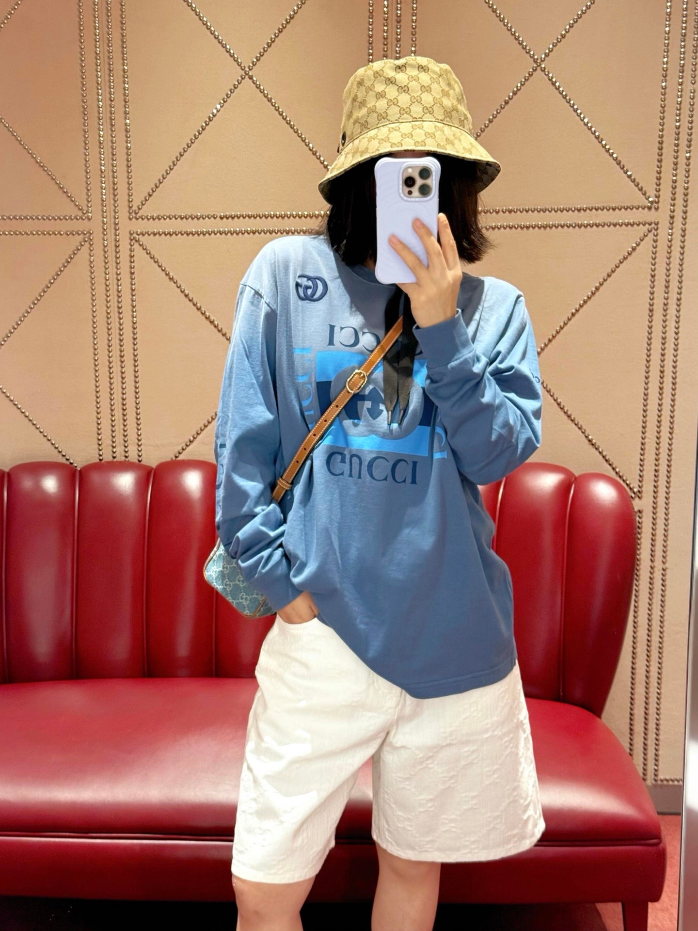 Guc 25fw printed sweatshirt