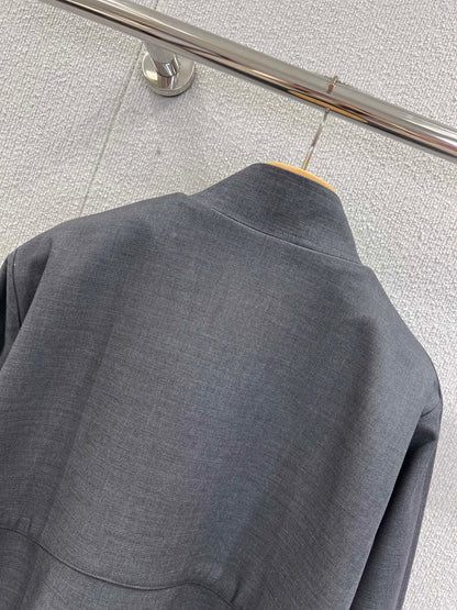 Miu 25fw stand collar jacket
