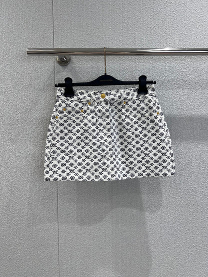 1ou 25ss jacquard skirt
