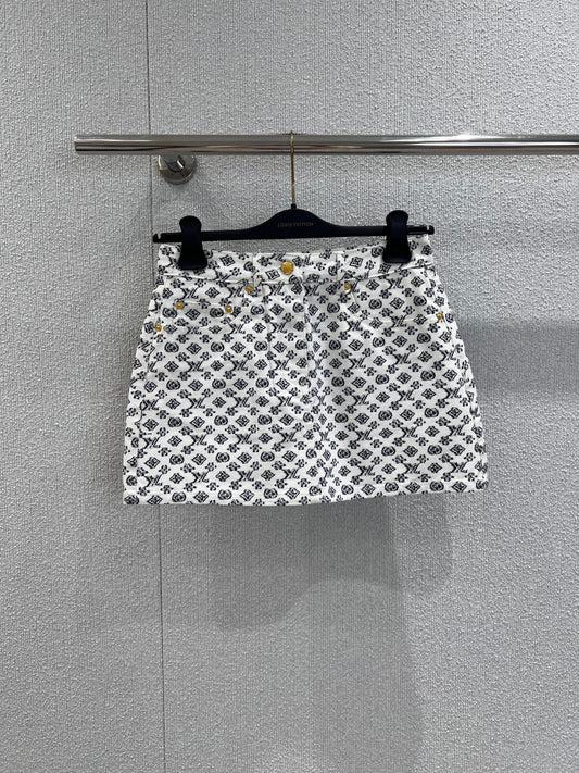 1ou 25ss jacquard skirt