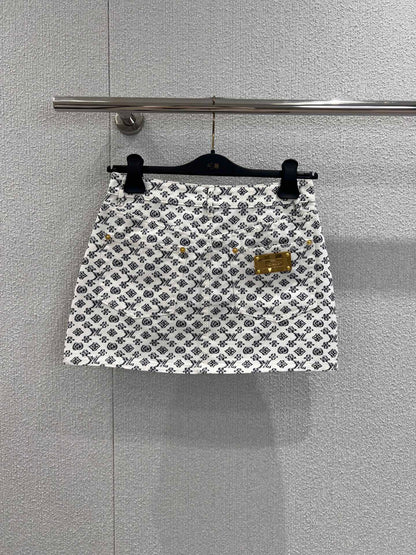 1ou 25ss jacquard skirt