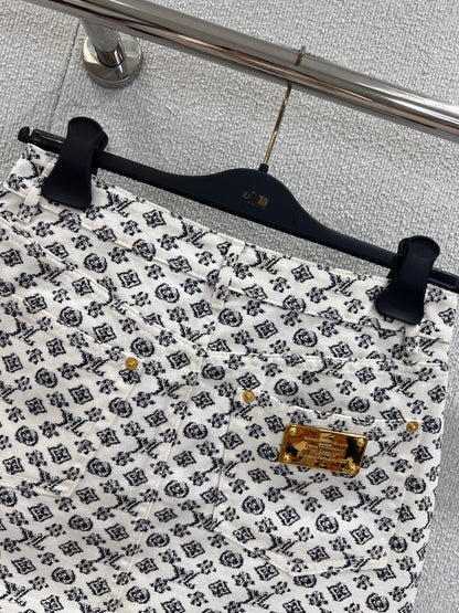 1ou 25ss jacquard skirt