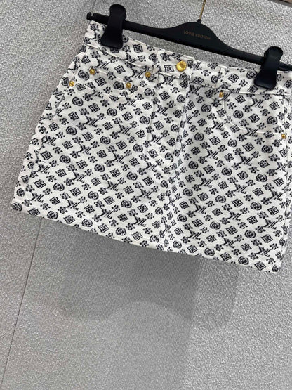 1ou 25ss jacquard skirt