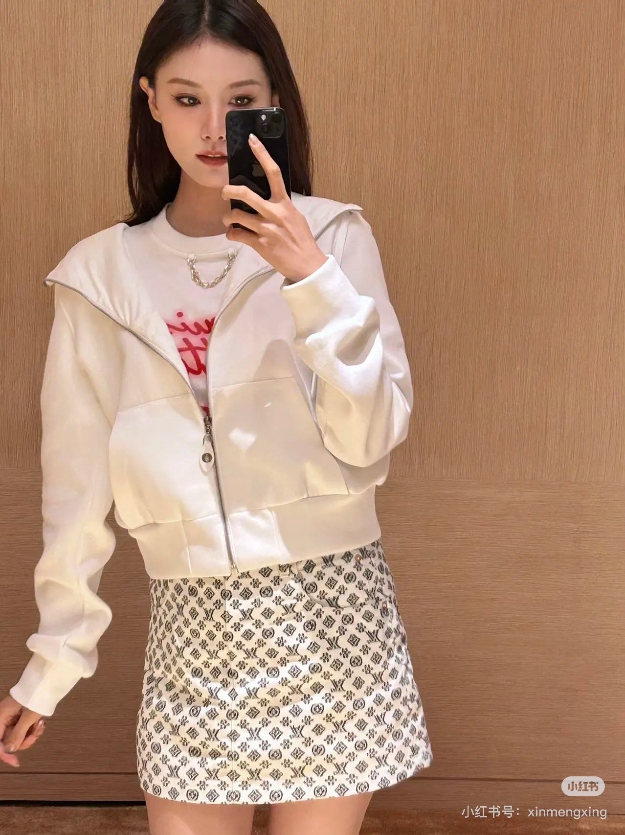 1ou 25ss jacquard skirt