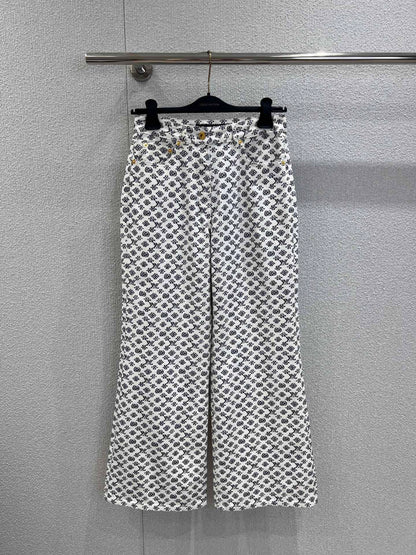 1ou 25fw printed jeans
