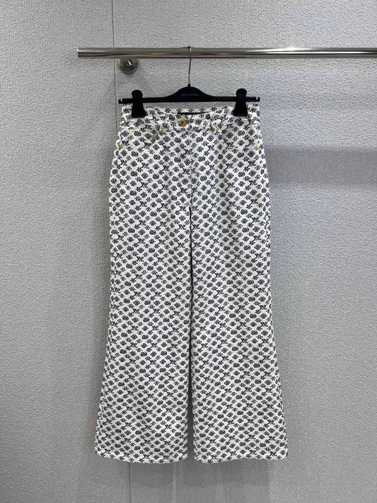 1ou 25fw printed jeans