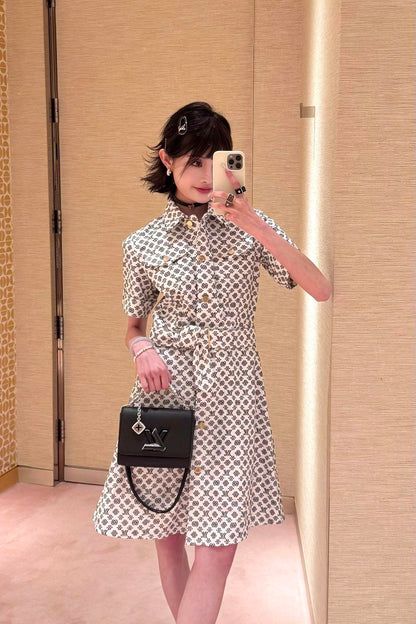 1ou 25fw printed dress