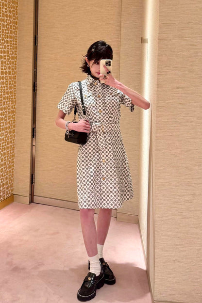 1ou 25fw printed dress