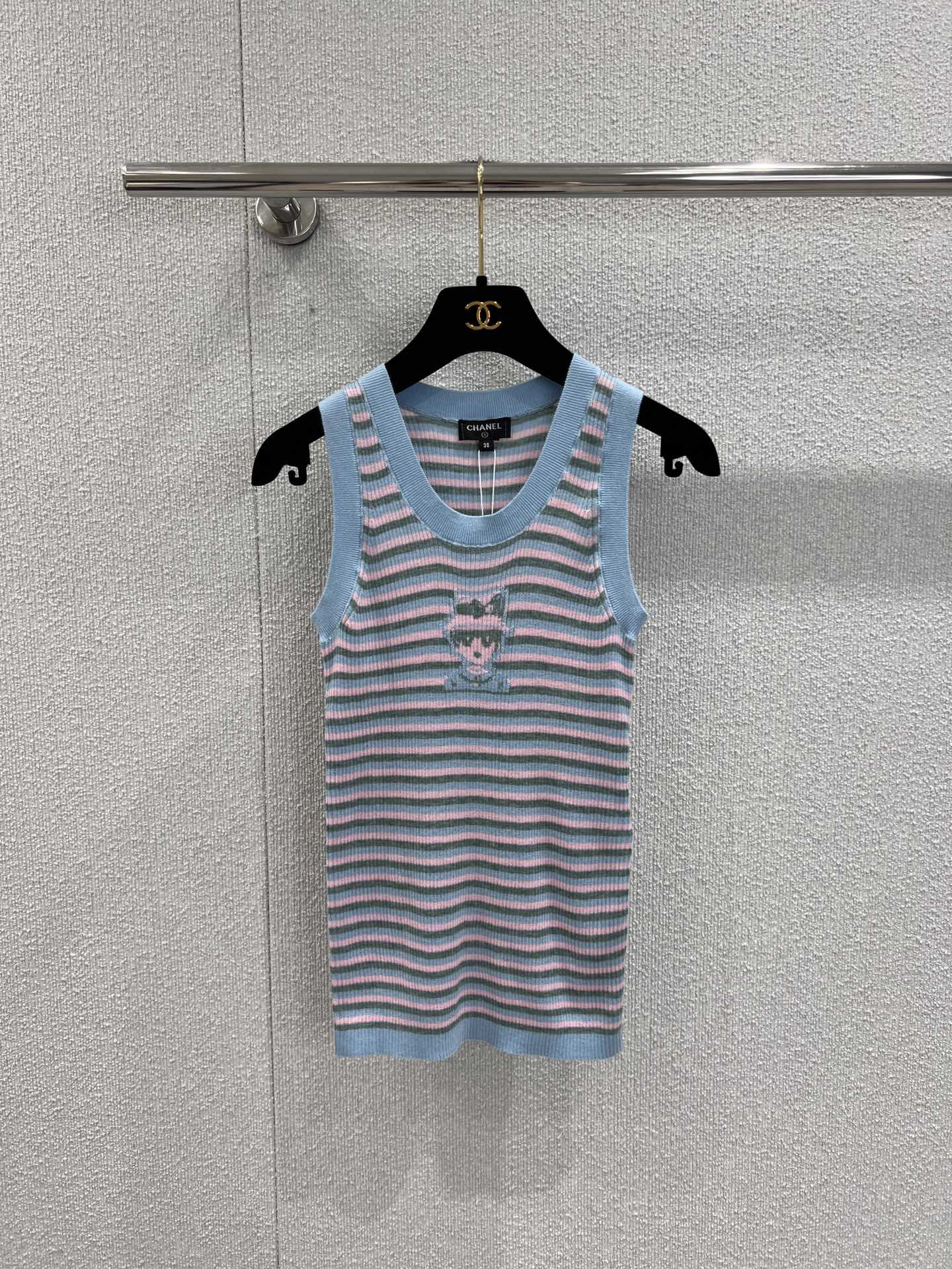 Chan 25ss striped vest