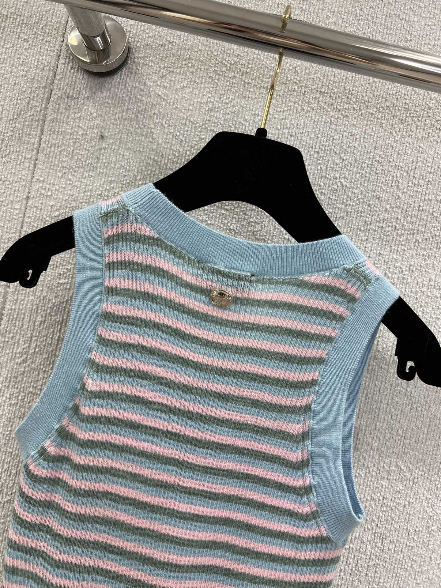 Chan 25ss striped vest