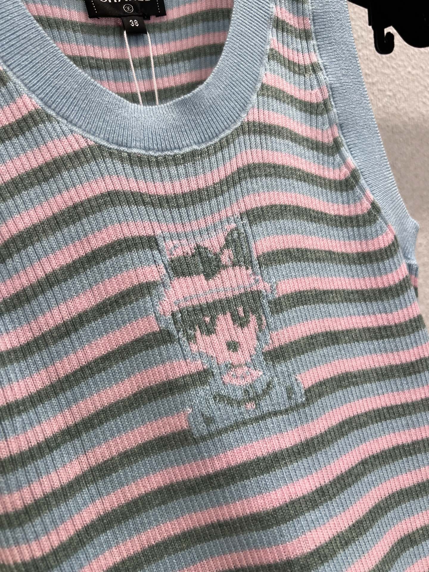 Chan 25ss striped vest