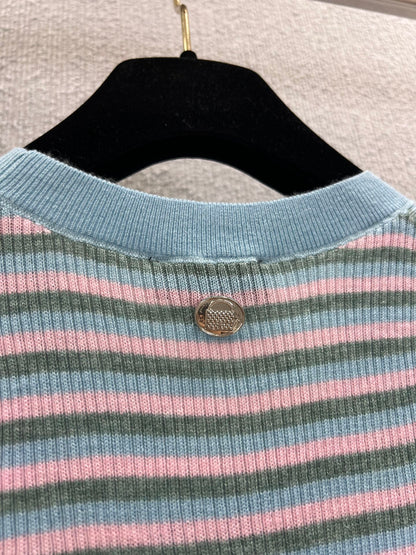 Chan 25ss striped vest