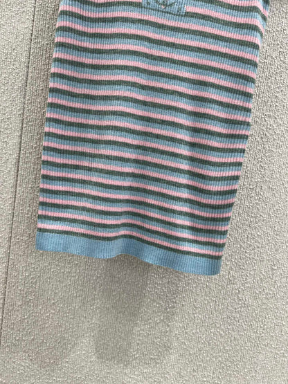 Chan 25ss striped vest