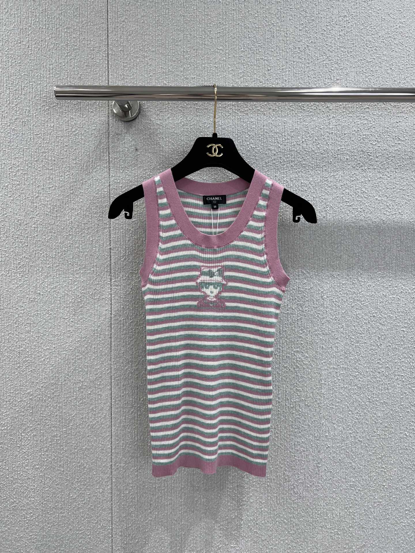 Chan 25ss striped vest