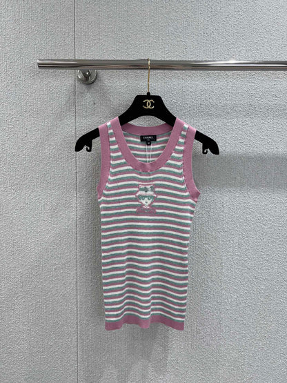 Chan 25ss striped vest