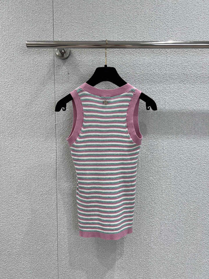 Chan 25ss striped vest
