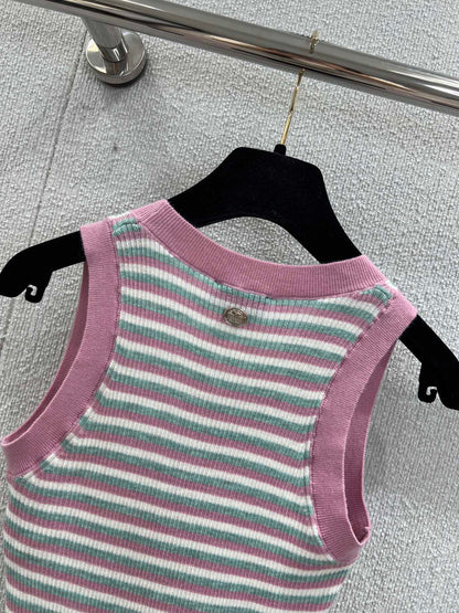 Chan 25ss striped vest