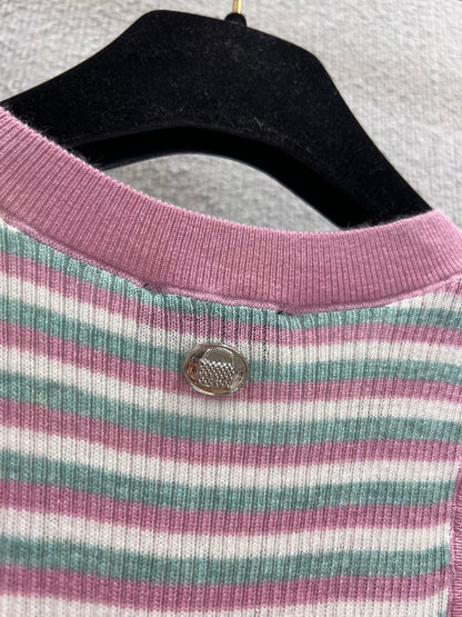 Chan 25ss striped vest