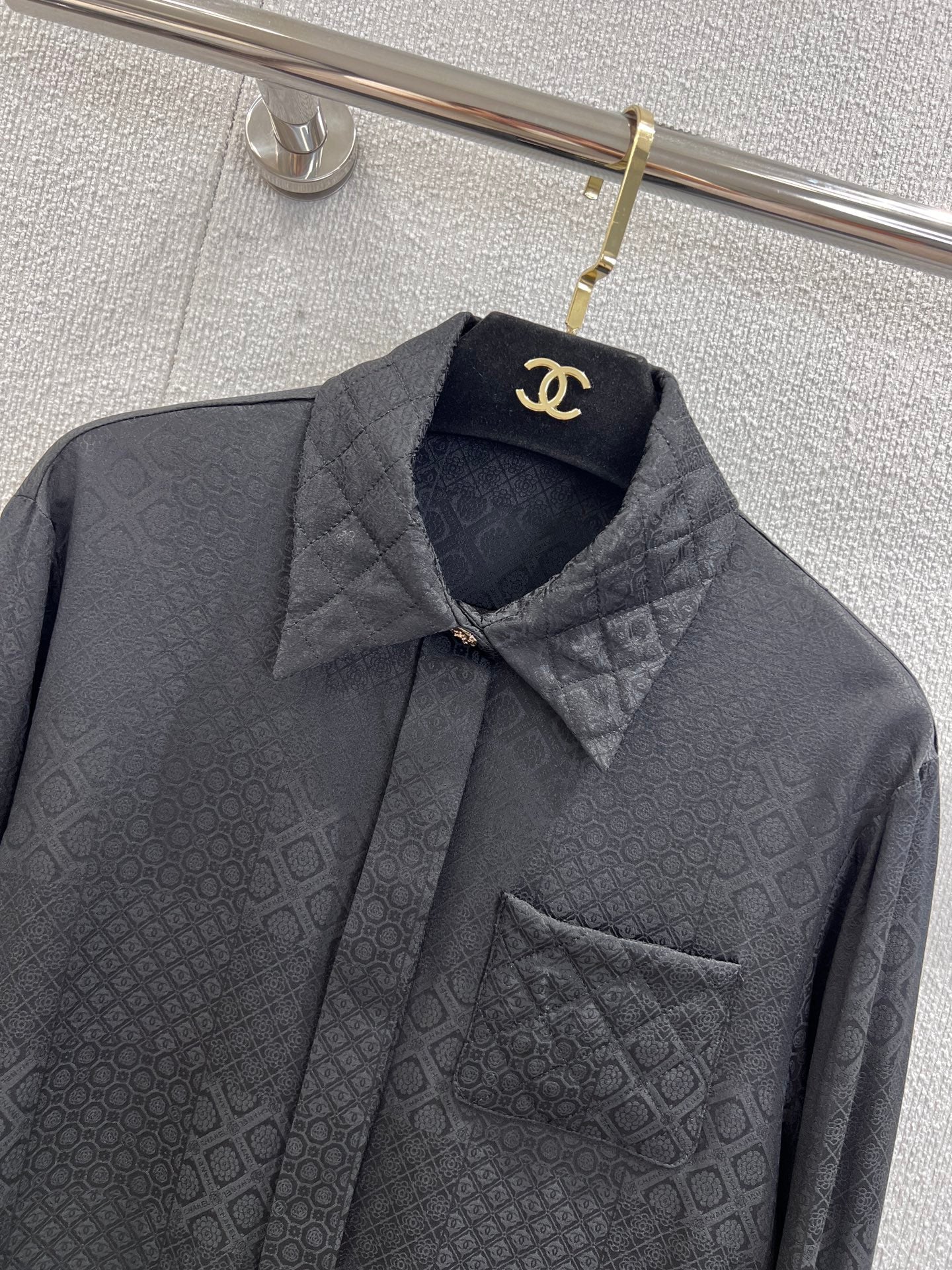 Chan 25fw jacquard shirt