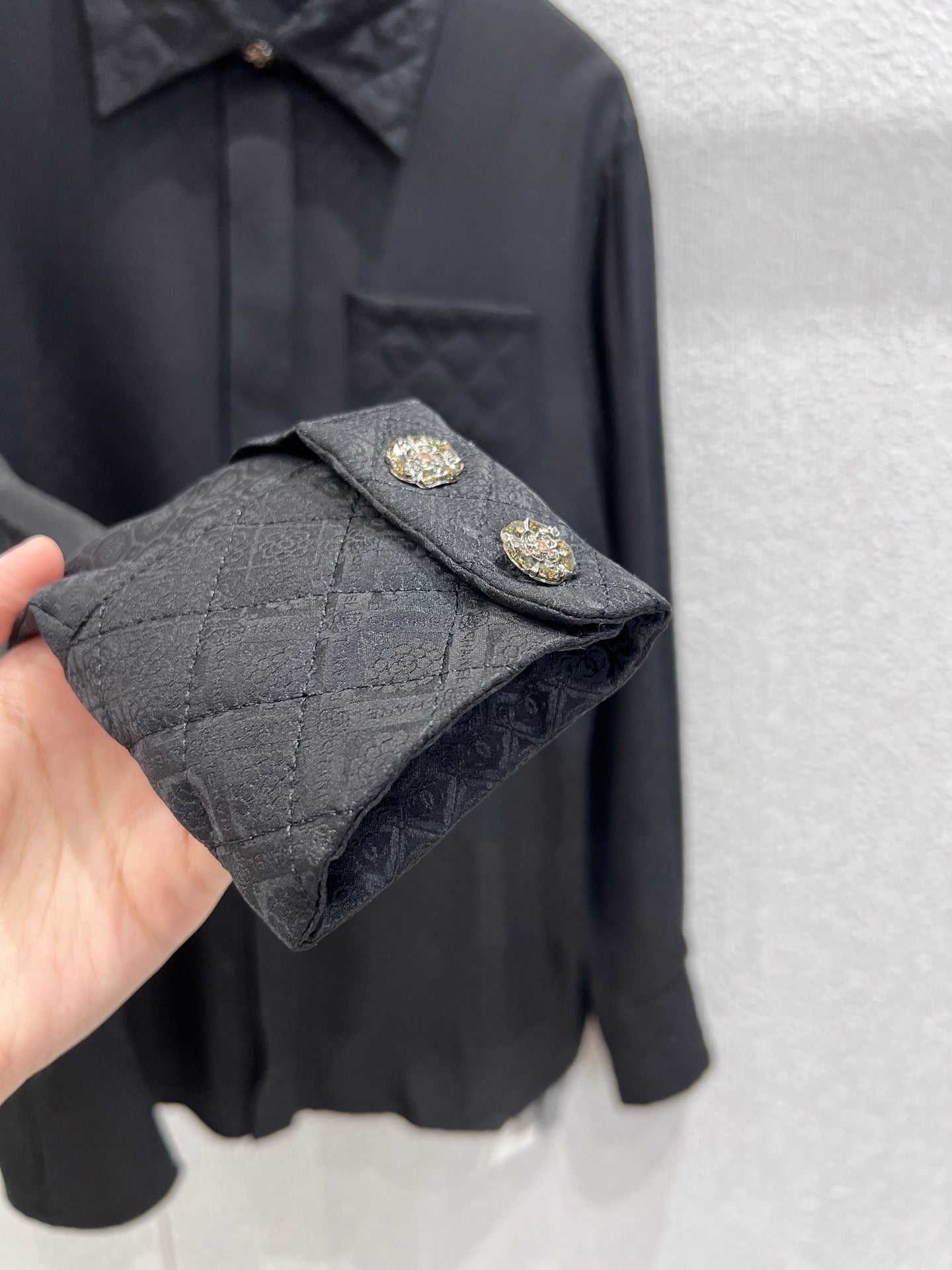 Chan 25fw jacquard shirt