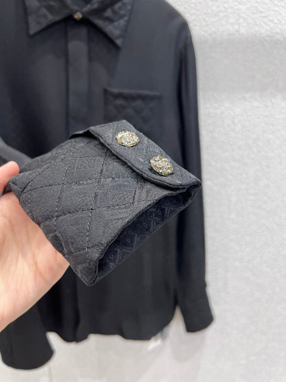 Chan 25fw jacquard shirt
