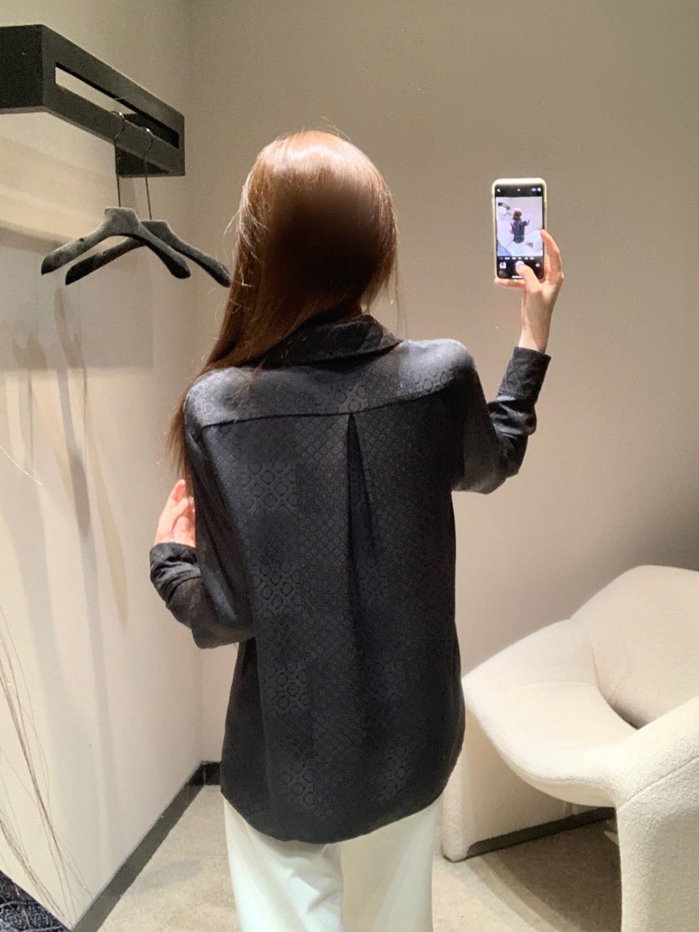 Chan 25fw jacquard shirt