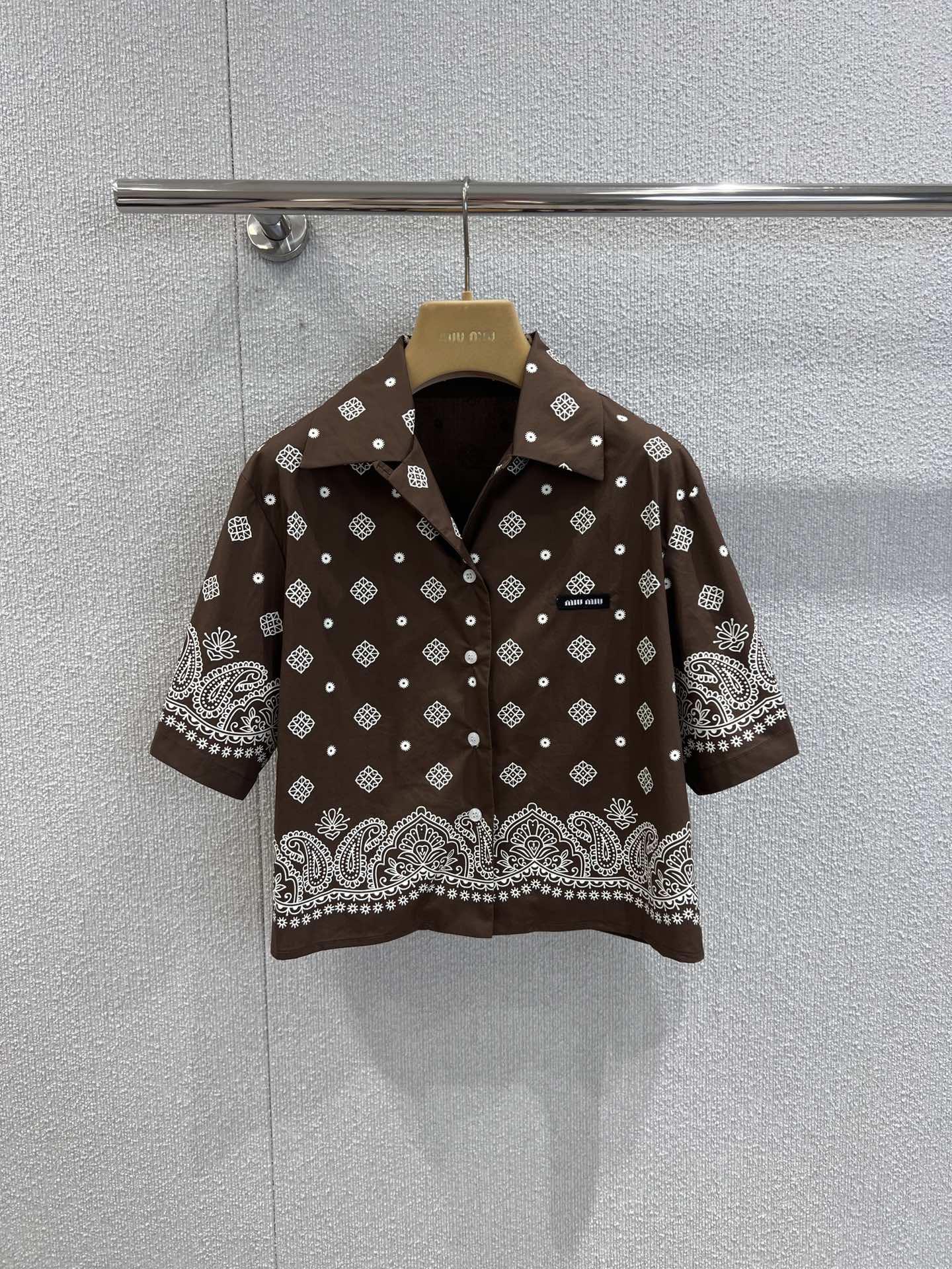 Miu 25ss printed suit