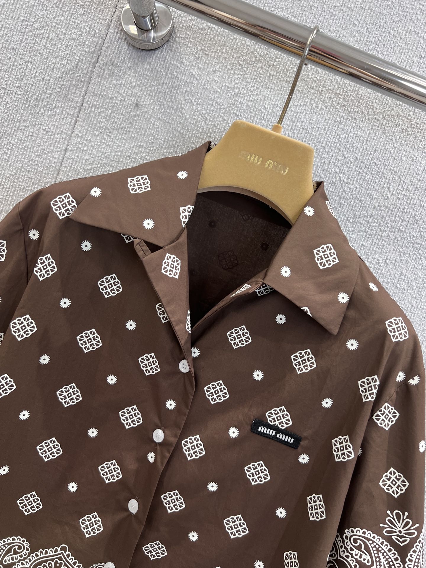 Miu 25ss printed suit