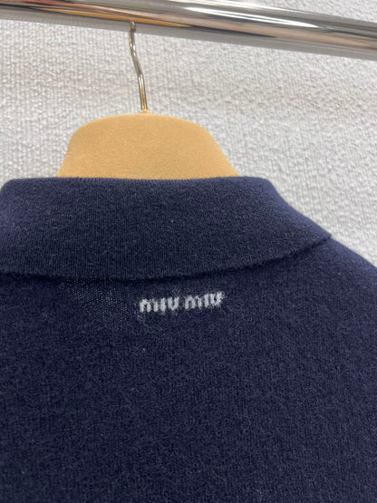 Miu 25ss cashmere polo