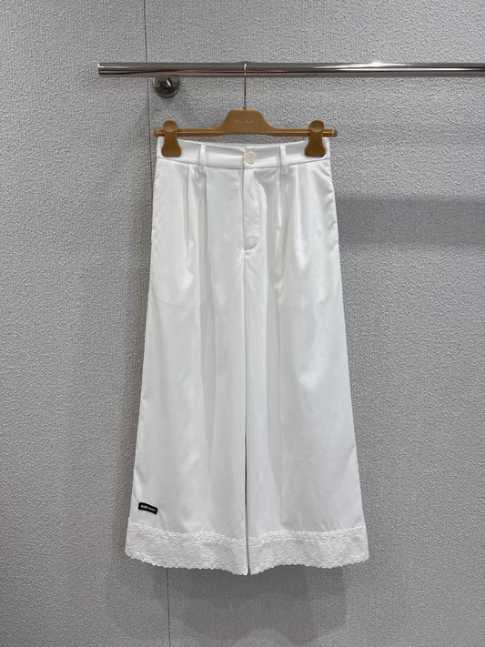Miu 25ss embroidered pants
