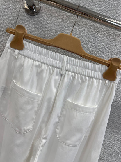 Miu 25ss embroidered pants