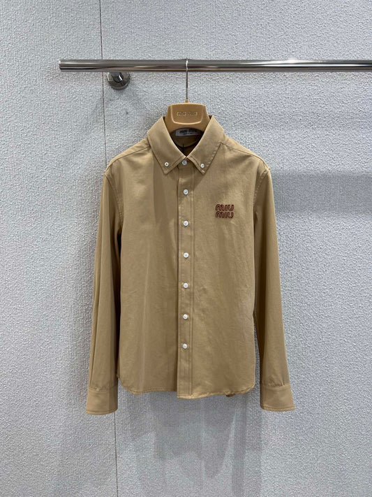 Miu 25fw denim shirt