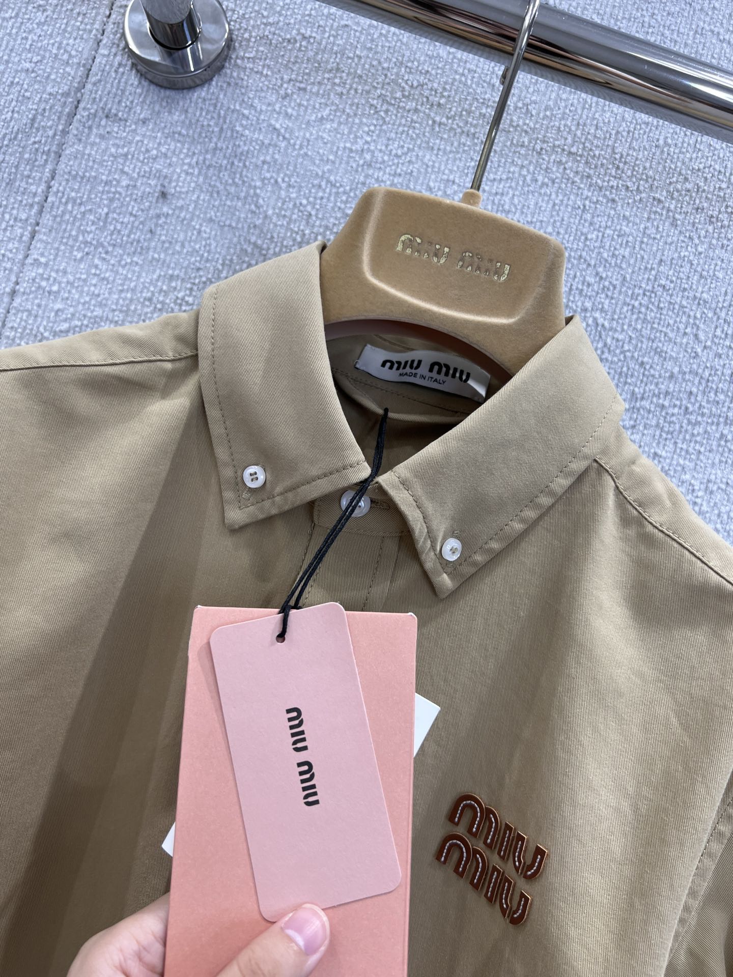Miu 25fw denim shirt