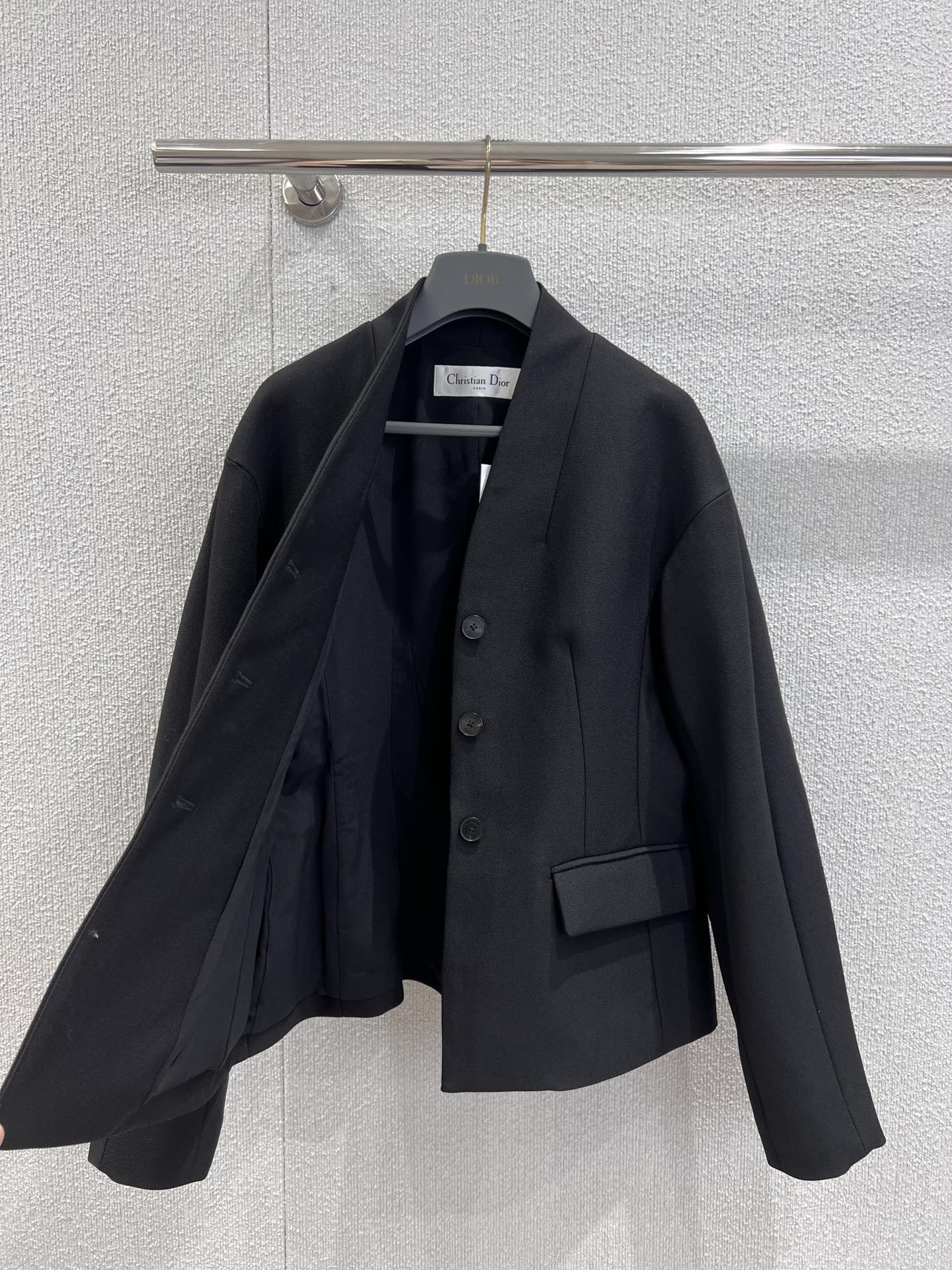 CD 25fw wool/silk Blazer