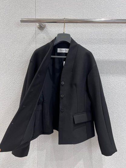 CD 25fw wool/silk Blazer