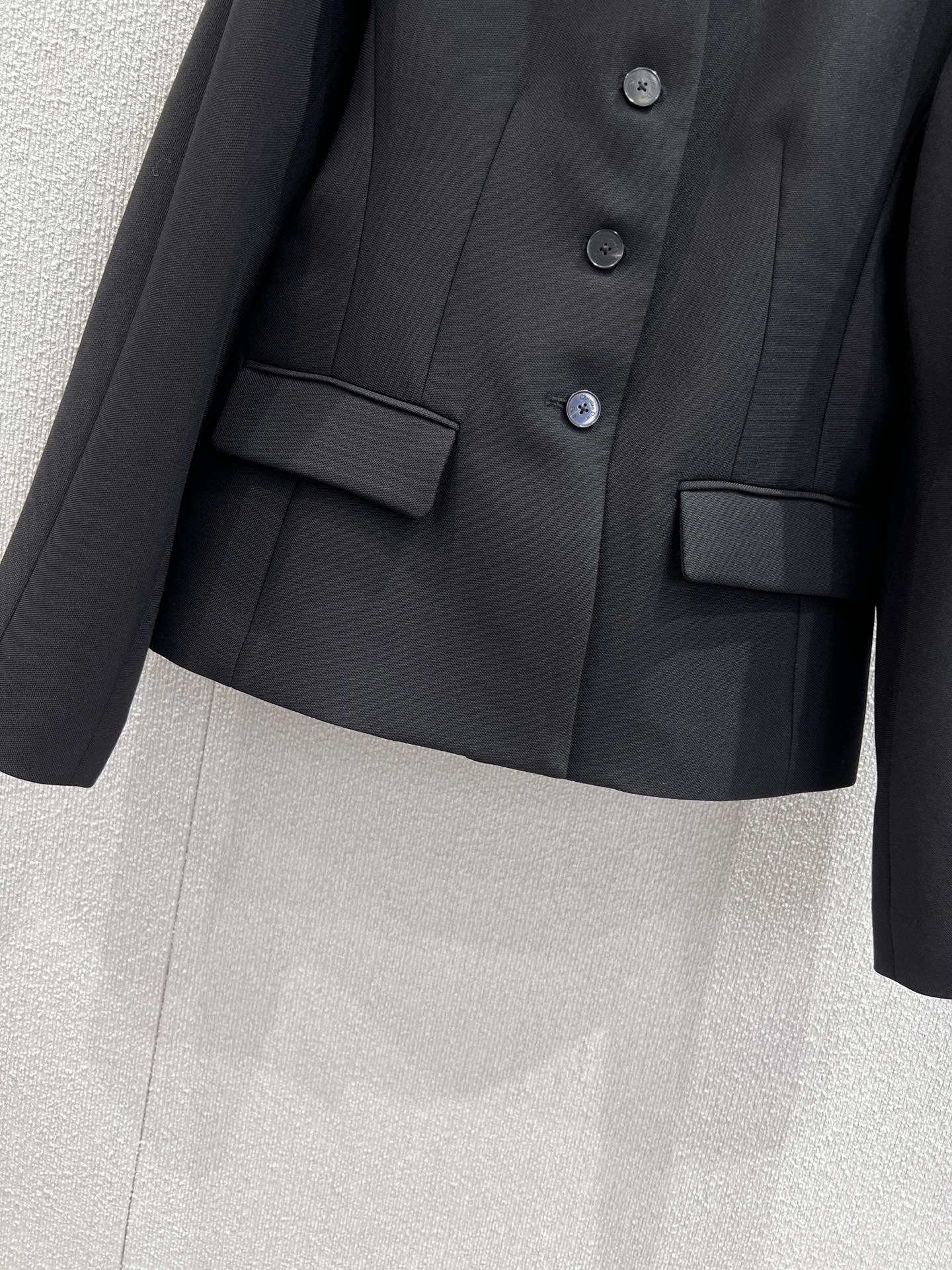CD 25fw wool/silk Blazer