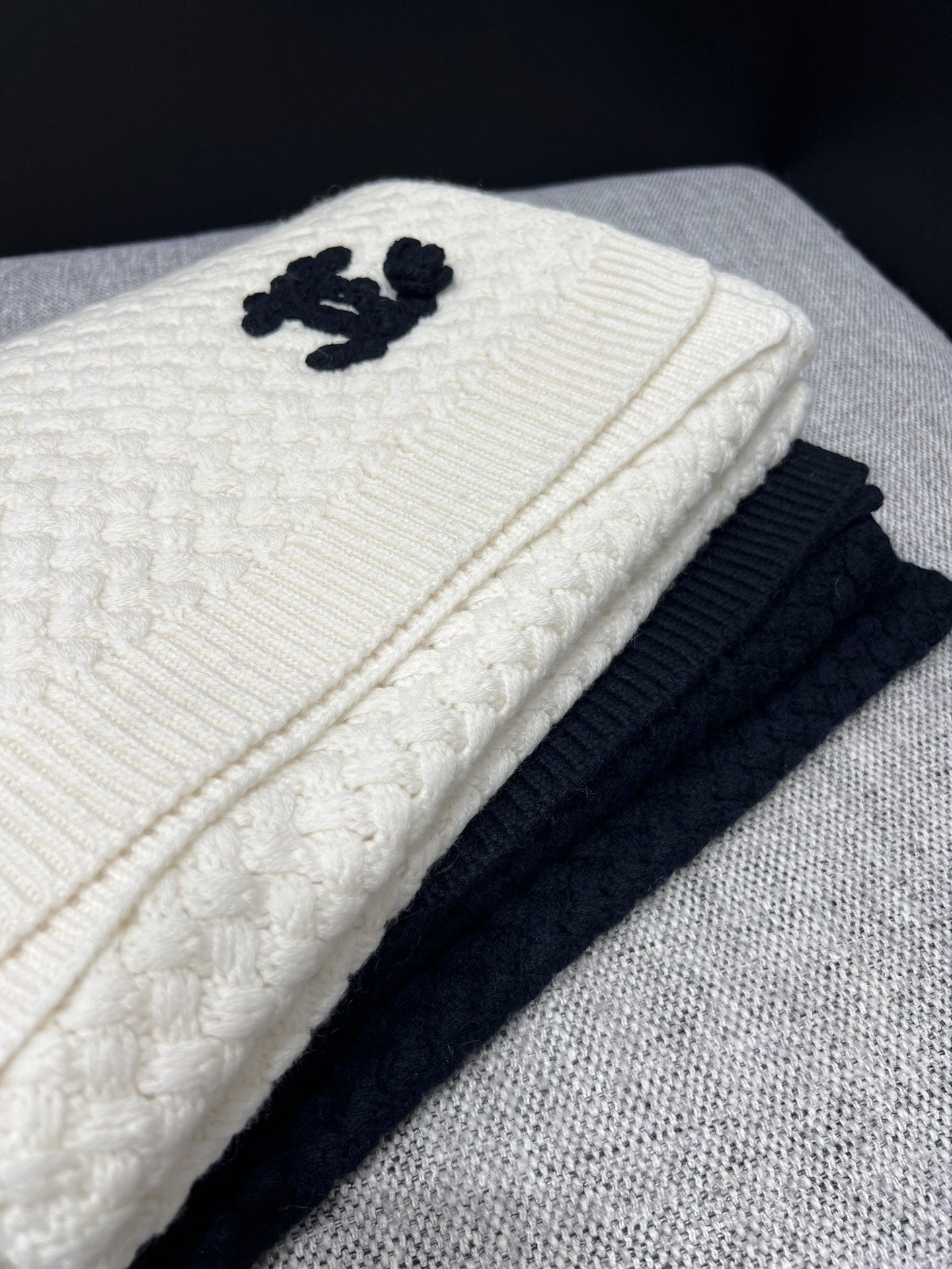 Chan 25fw cashmere scarf hat