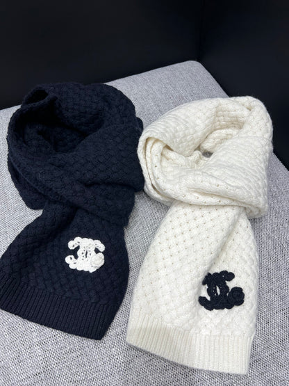 Chan 25fw cashmere scarf hat