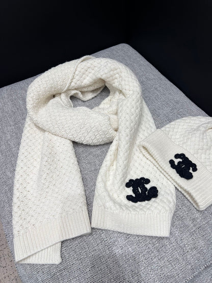 Chan 25fw cashmere scarf hat